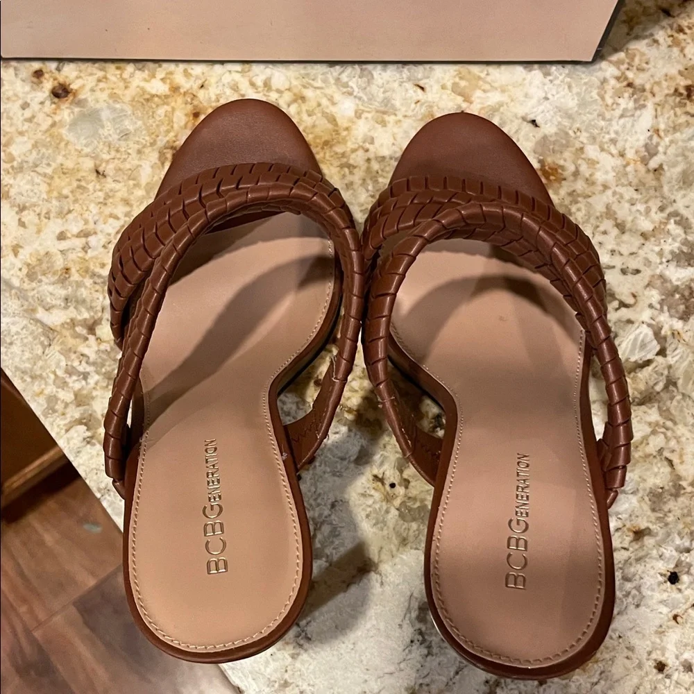 BCBGeneration Women's Brown Heeled Sandals